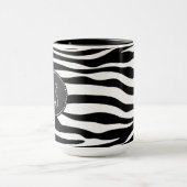 Zwarte en witte Zebrastripes; Chalkboard Mok (Midden)