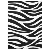 Zwarte en witte Zebrastripes Klembord (Achterkant)