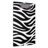 Zwarte en witte Zebrastripes Klembord (Rechts)