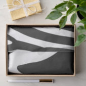 Zwarte en witte Zebrastripes Tissuepapier (Geschenk)