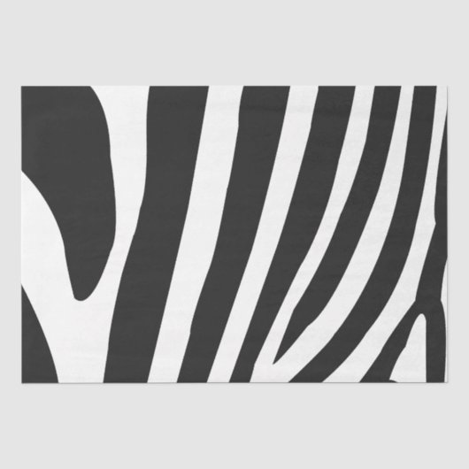 Zwarte en witte Zebrastripes Tissuepapier (Voorkant)
