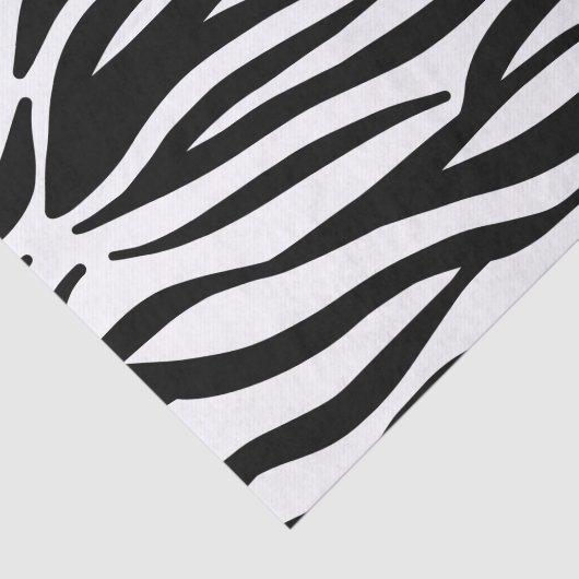 Zwarte en witte Zebrastripes Tissuepapier (Detail)