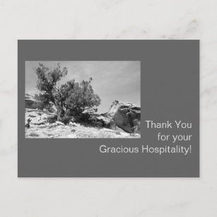 Zwarte en Witte Ziekenhuis Dank u Briefkaart