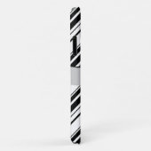 Zwarte en witte zigzag Patroon, Jouw naam Case-Mate iPhone Case (Achterkant/rechts)