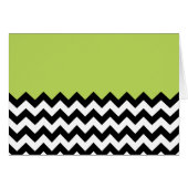 Zwarte en witte zigzag Pattern, Chevron, Green (Voorkant Horizontaal)