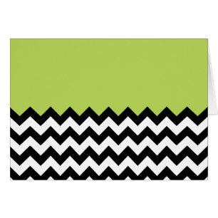 Zwarte en witte zigzag Pattern, Chevron, Green