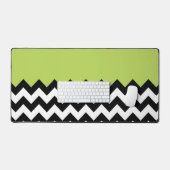 Zwarte en witte zigzag Pattern, Chevron, Green Bureaumat (Keyboard & Muis)