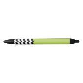 Zwarte en witte zigzag Pattern, Chevron, Green Inkt Pen (Voorkant)