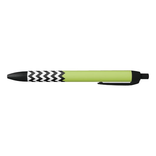 Zwarte en witte zigzag Pattern, Chevron, Green Inkt Pen (Bodem)