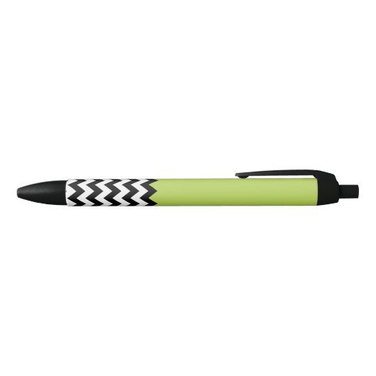 Zwarte en witte zigzag Pattern, Chevron, Green Inkt Pen (Bovenkant)