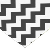 Zwarte en witte zigzag Pattern, Chevron, Green Medium Tafelloper (Hoek)
