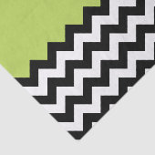 Zwarte en witte zigzag Pattern, Chevron, Green Tissuepapier (Detail)