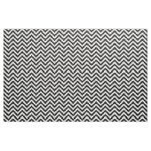 Zwarte en witte zigzag Stripes Chevron Pattern Stof (Fat Quarter)