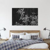 Zwarte en witte zomer canvas afdruk (Insitu(Bedroom))