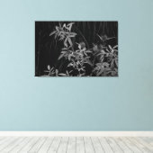 Zwarte en witte zomer canvas afdruk (Insitu(Wood Floor))