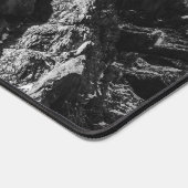 Zwarte en witte zon verlichte berg bureaumat (Hoek)