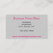 Zwarte en witte zonnebloem visitekaartje (Achterkant)