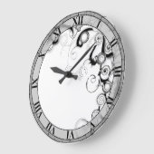 zwarte en witte zwammen en kralen grote klok (Hoek)