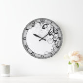 zwarte en witte zwammen en kralen grote klok (Huis)