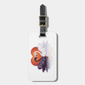 Zwarte en witte zwanen bagagelabel (Voorkant verticaal)