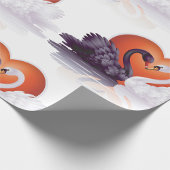 Zwarte en witte zwanen cadeaupapier