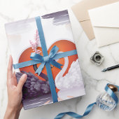 Zwarte en witte zwanen cadeaupapier