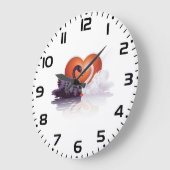 Zwarte en witte zwanen grote klok (Hoek)