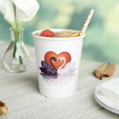 Zwarte en witte zwanen papieren bekers