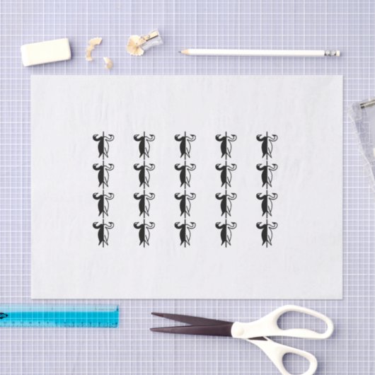 Zwarte en witte zwanen tissuepapier (Craft)