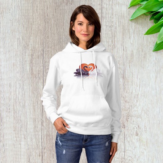 Zwarte en witte zwanen Vrouwen Hoodie