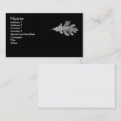 Zwarte en witte zwarte lek-kaart visitekaartje (Voorkant / Achterkant)