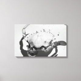 Zwarte en witte zwarte Zee Canvas Afdruk