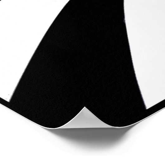 Zwarte en witte zwijn poster (Hoek)