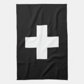 Zwarte en Witte Zwitserse keukenhanddoeken (Verticaal)