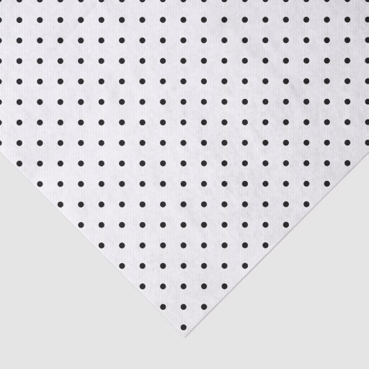 Zwarte en witte Zwitserse Stippen | Weefselpapier Tissuepapier (Detail)