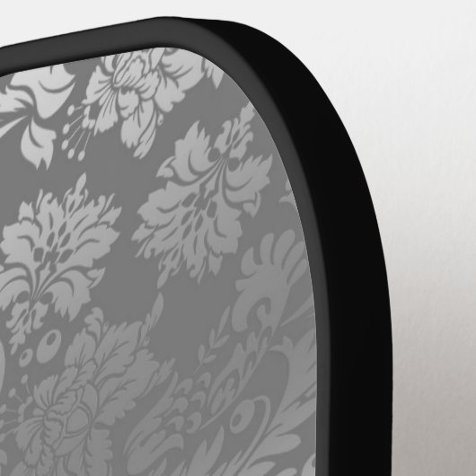 Zwarte en zilverdampkappelpeddel pickleball paddle (Links Detail)