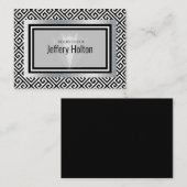 Zwarte en zilveren Bachelor-partijkaart Plaatskaartje (Voorkant / Achterkant)