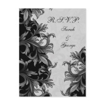 zwarte en zilvergrijze bruiloft