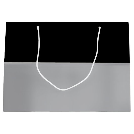 Zwarte en zilvergrote tas groot cadeauzakje (Voorkant)