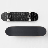 Zwarte en zilversteen skateboard (Horizontaal)
