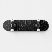 Zwarte en zilversteen skateboard (Horizontaal)