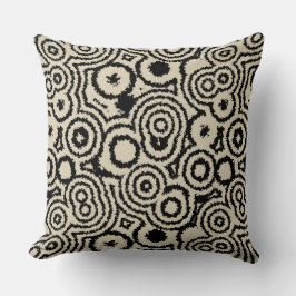  zwarte en zwarte cirkels kussen