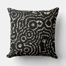  zwarte en zwarte cirkels kussen