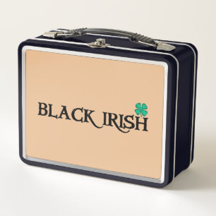 Zwarte en zwarte lunchbox