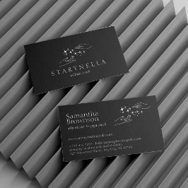 Zwarte Energie Helende Handen Reiki Therapie Visitekaartje