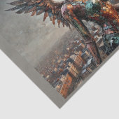 Zwarte engel boven Londen Tissuepapier (Detail)