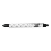 Zwarte Engelse Staffie Mopshond & Naam Inkt Pen (Voorkant)