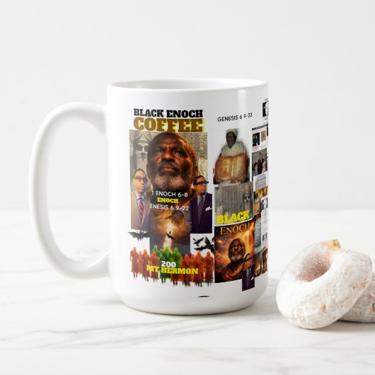 Zwarte ENOCH Mok (Met donut)