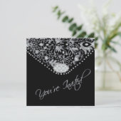 Zwarte envelop - Uitnodiging - Uw keuze (Staand voorkant)