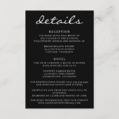 Zwarte Espenboom Bruiloft Informatiekaartje (Voorkant)